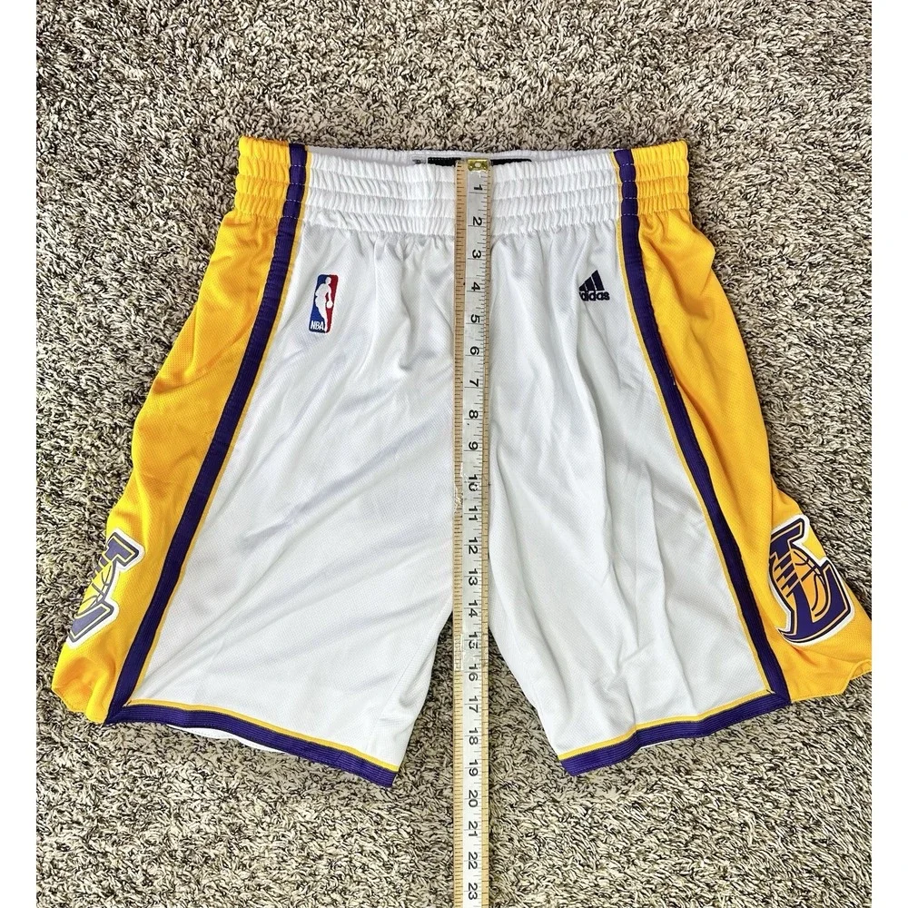 Los Angeles LA Lakers Adidas NBA Swingman Basketball Shorts‎ Size Small